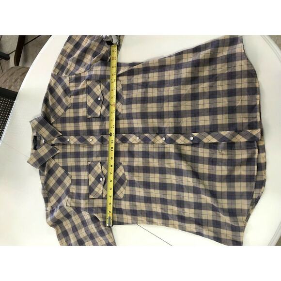 Holt Western Wear Shirt MEDIUM Pearl Snaps Rodeo Plaid Cowboy Vintage - Picture 3 of 7
